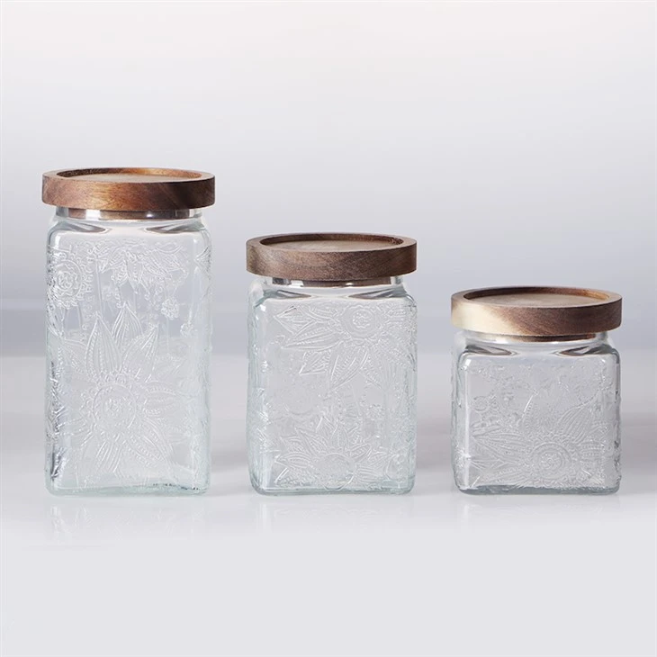 Glass Jar Storage Containers With Lids